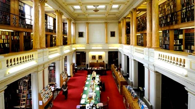 An interior view of the Society of Antiquaries